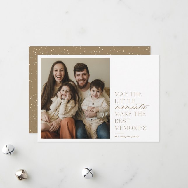 Moments and Memories Holiday Photo Card (Front/Back In Situ)