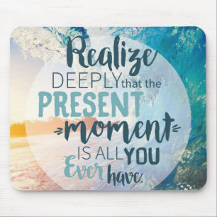 Moments Encouragement Success Life Tips Quote Art Mouse Mat