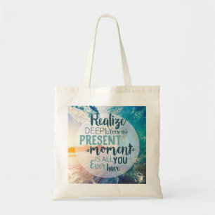 Moments Encouragement Success Life Tips Quote Art Tote Bag