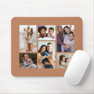 Moments in Focus: Customisable 6 Photo Collage Mouse Mat