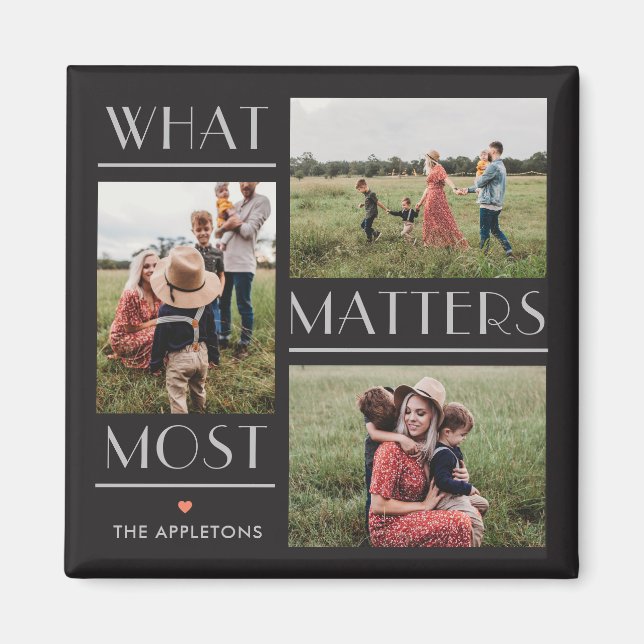 Moments Matter Personalised Photo Magnet (Front)