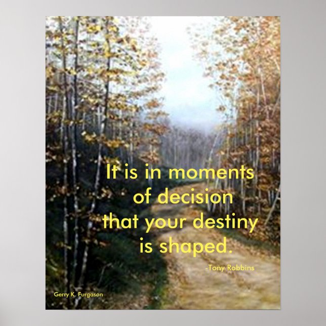 MOMENTS OF DECISION TONY ROBBINS POSTER (Front)