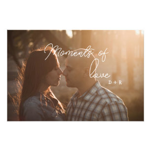 Moments of love, couple in love photo print