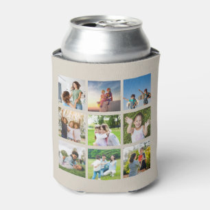 Moments Treasured: Customisable 9 Photo Collage Can Cooler