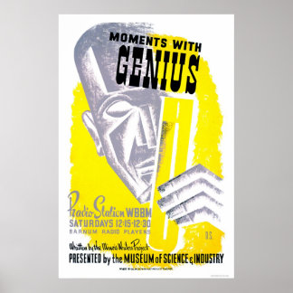 Moments With Genius 1941 WPA Poster