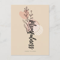 Momfulness Boho Floral Name Script Design