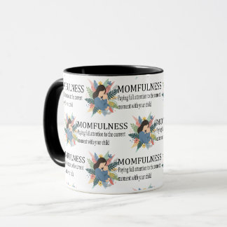 Momfulness Definition Floral Motherhood Pattern Mug