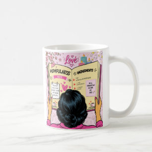 Momfulness Recipe Book Cute Comic Art Coffee Mug