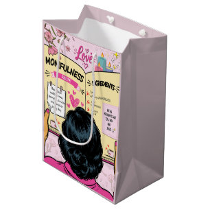 Momfulness Recipe Book Cute Comic Art Medium Gift Bag