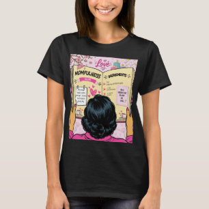 Momfulness Recipe Book Cute Comic Art T-Shirt