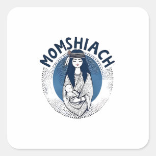 Momhiach Jewish Hanukkah 2025 Mum Jew  Square Sticker