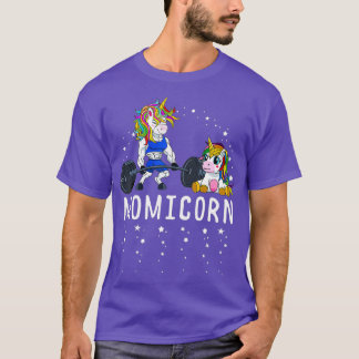 Momicorn Unicorn Mum Fitness Gym Weightlifting T-Shirt