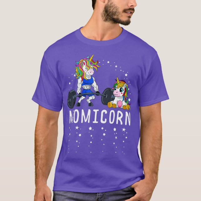 Momicorn Unicorn Mum Fitness Gym Weightlifting T-Shirt (Front)
