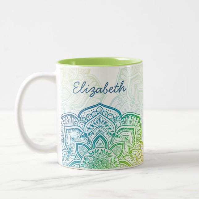 Momijigari Mandala 11 oz. Personalized Mug (Left)