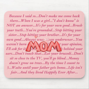 MOMisms... Mouse Mat