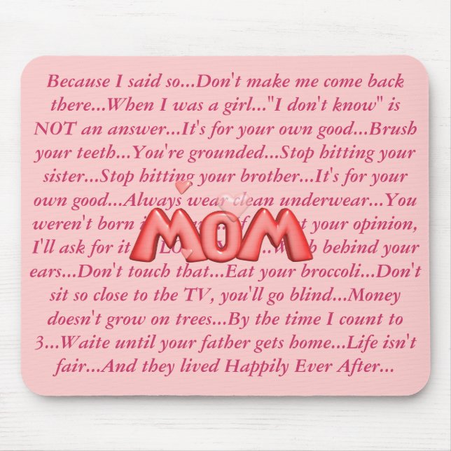 MOMisms... Mouse Mat (Front)