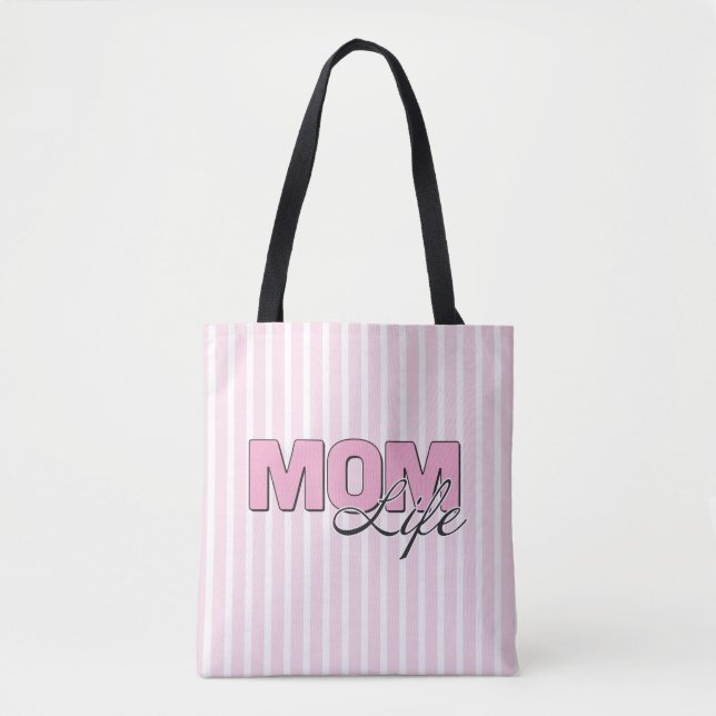 MomLife All-Over-Print Tote Bag (Front)