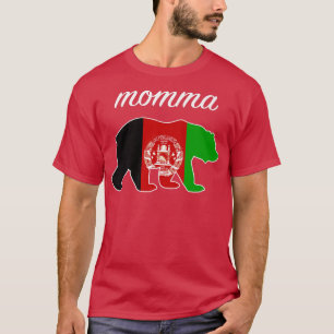 Momma Bear Afghanistan Flag Afghan Roots Premium 1 T-Shirt