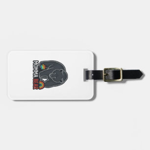 Momma Bear Rainbow Vintage Engraving Shirt Design Luggage Tag