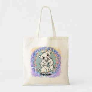 Momma Cat and Kitten Tote Bag