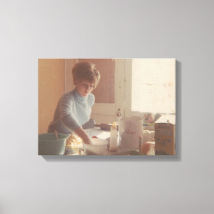 momma chef canvas print