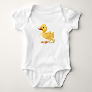 Momma Duck and Baby Duckling, Cute Farm Animal  Bodysuit