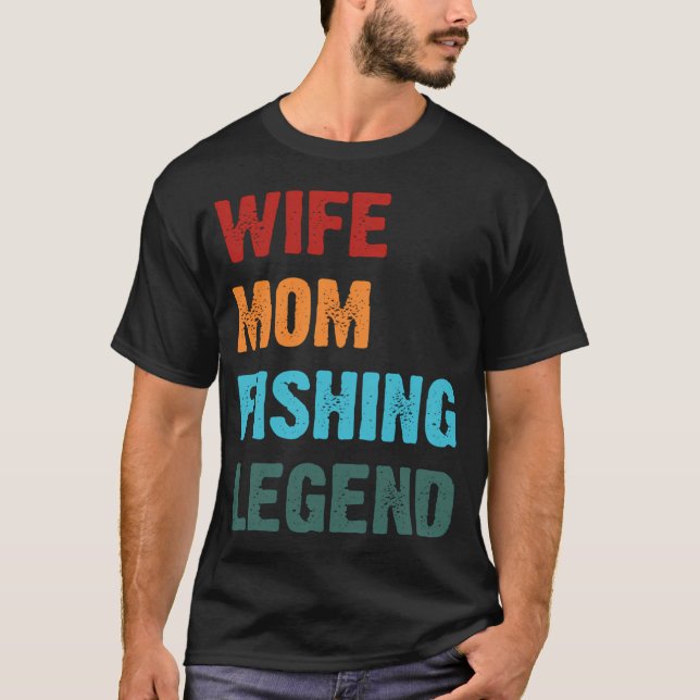 Momma Fishing Graphic T-Shirt (Front)