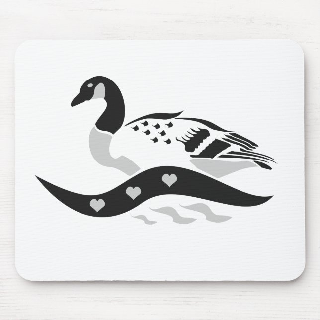 Momma Goose Swimming Mouse Mat (Front)