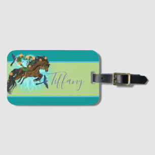 Momma Horse and foal Luggage Tag