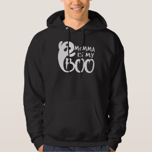 Momma Is My Boo Kid Toddler Teen Halloween Boo Gho Hoodie