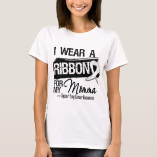 Momma Lung Cancer Ribbon T-Shirt