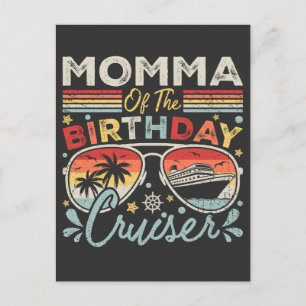 Momma of the Birthday Cruiser Vacation Postcard