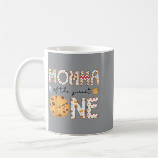 Momma Of The Sweet One Cookies Milk 1st Birthday Coffee Mug