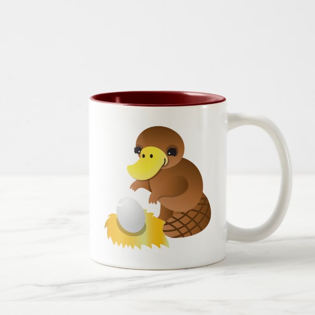 MOMMA platypus Two-Tone Coffee Mug (Right)
