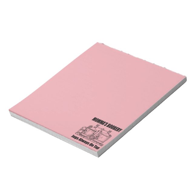 Momma's Boobery Jugs Always On Tap Notepad (Rotated)
