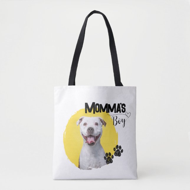 Momma's Boy Customisable Tote Bag (Front)