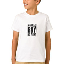 Momma's Boy Cute Graphic Tee for Kids
