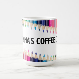 MOMMA'S COLORED PENCILS COFFEE CUP / MUG