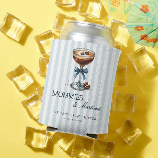 Mommies and Martinis Boy Baby Shower Cooler (In Situ Summer)