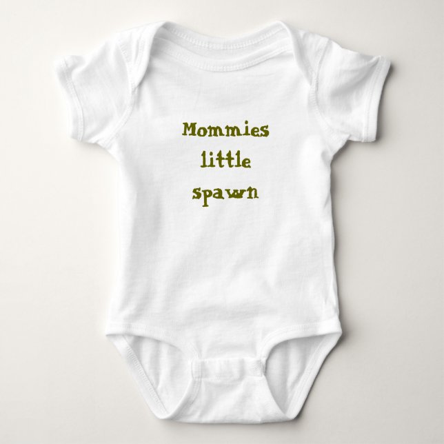 Mommies little spawn baby bodysuit (Front)