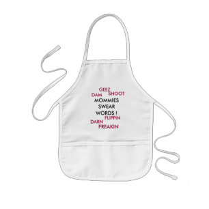 MOMMIES, SWEAR, WORDS, baby bib Kids Apron