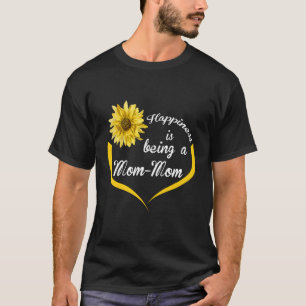 Mommom Gift Happiness Is Being A Mommom For Christ T-Shirt