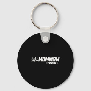 Mommom Pit Crew Race Car Birthday Family Racing Key Ring