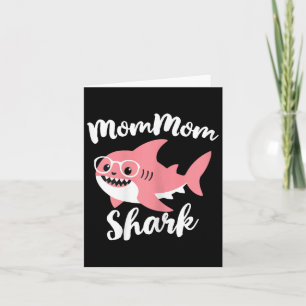 Mommom Shark Mother's Day Grandma Funny Mum-mum  Card