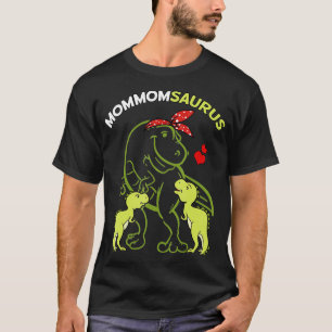 Mommomsaurus Mommom 2 Kids Dinosaur Mommy Mother's T-Shirt