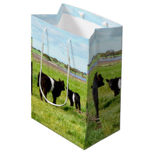 Mommy And Baby Galloway Cow, Gift Bag