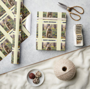 Mommy And Baby Quokka, Birthday Wrapping Paper