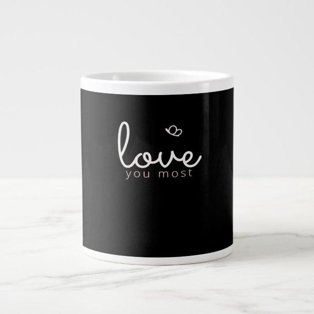 Mommy And Me Love You More Sweet Family Style  Large Coffee Mug (Front)