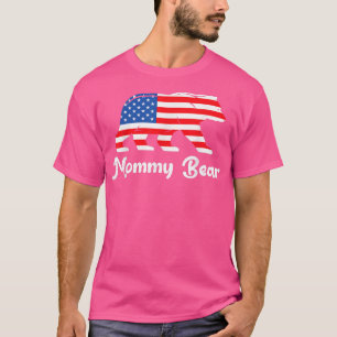 mommy bear shirt, mommy 4th of july tshirt, bear f T-Shirt