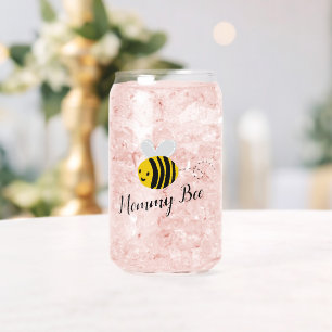Mommy Bee Can Glass